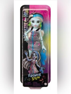 Mattel Monster High Frankie Stein Doll - Blue, White, Black, Pink